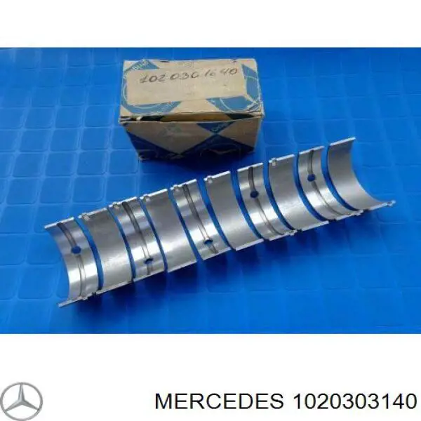 A1020301640 Mercedes Folhas inseridas principais de cambota, kit, 1ª reparação ( + 0,25)