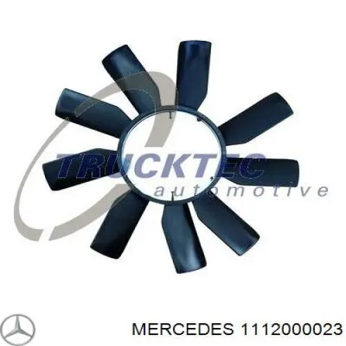 Ventilador (roda de aletas) do radiador de esfriamento Mercedes 1112000023 preço, a partir de 35,60 USD