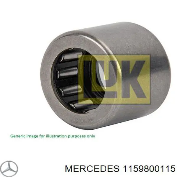 A1159800115 Mercedes Rolamento suspenso da junta universal