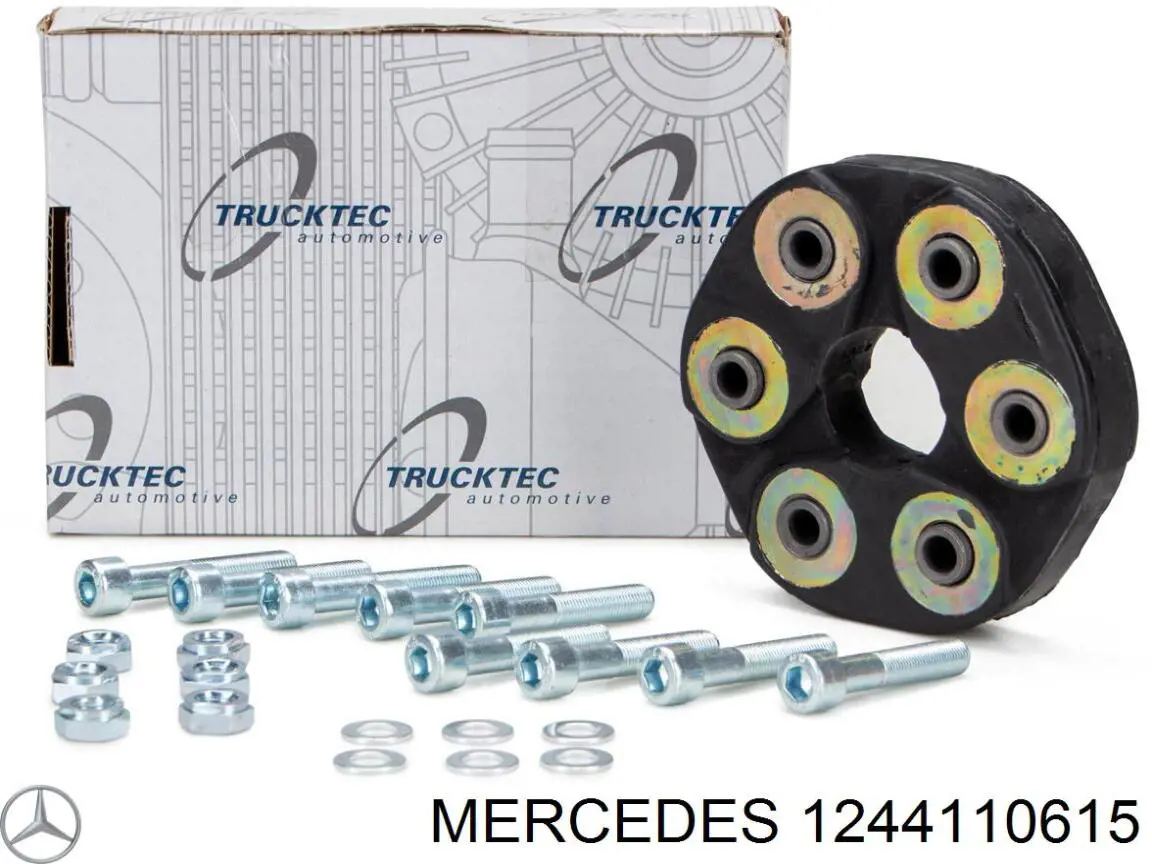 1244110615 Mercedes Acoplamento elástico dianteiro/traseiro do veio de transmissão