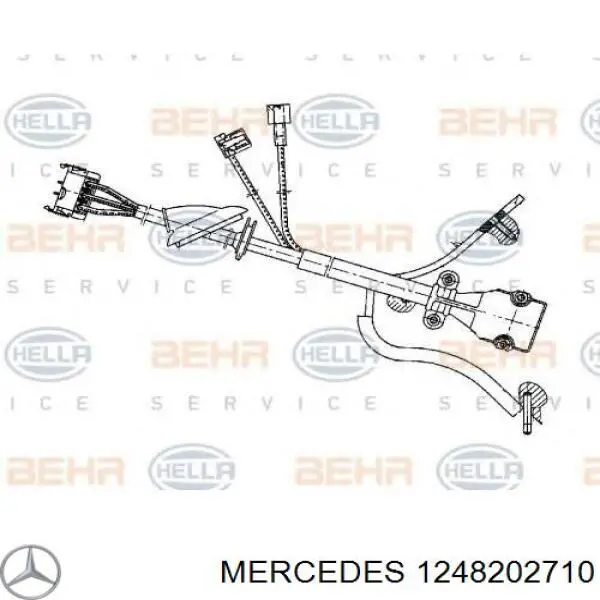 Resistor (resistência) de ventilador de forno (de aquecedor de salão) Mercedes 1248202710 preço, a partir de 71,57 USD