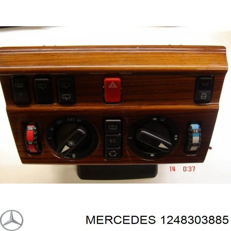 Unidade de controlo dos modos de aquecimento/condicionamento Mercedes A1248303885 preço, a partir de 1082,36 USD