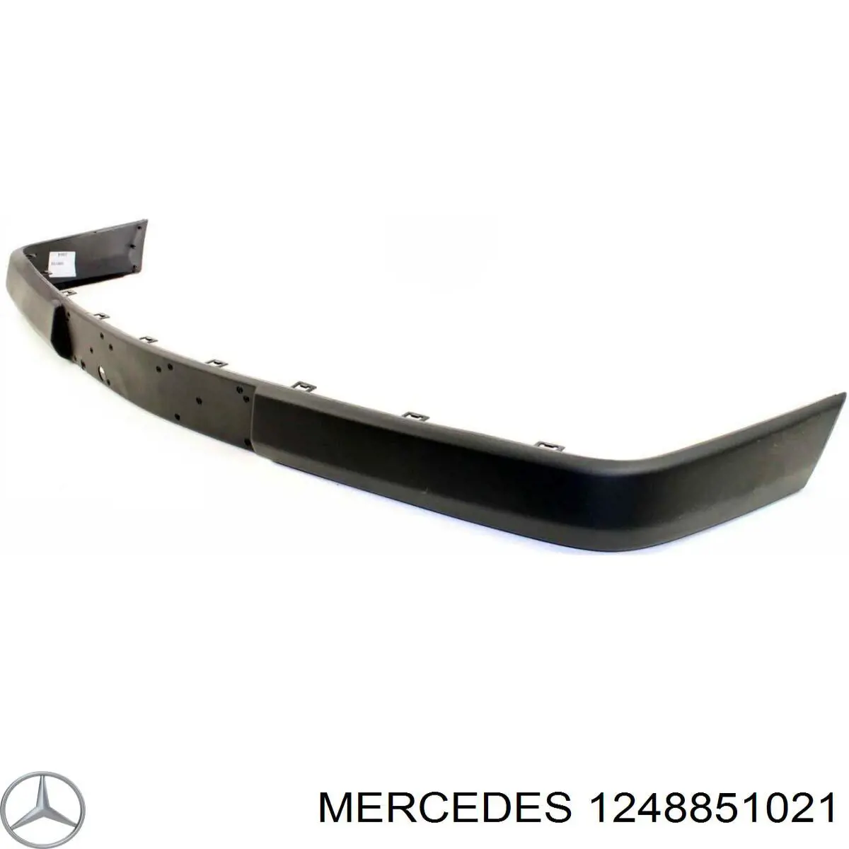1248851021 Mercedes Placa sobreposta do pára-choque dianteiro