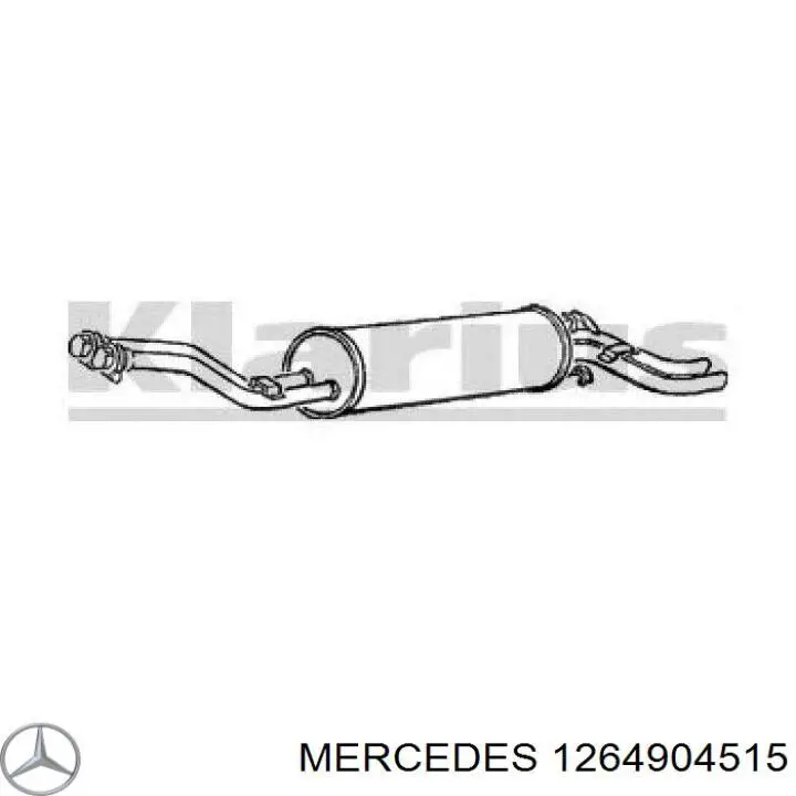 Silenciador, parte traseira Mercedes A1264904515 preço, a partir de 1328,44 USD