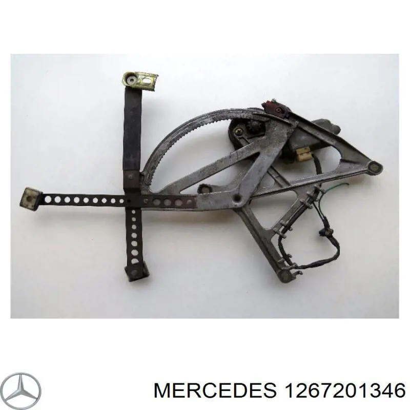 Mecanismo de acionamento de vidro da porta dianteira esquerda Mercedes S  W126