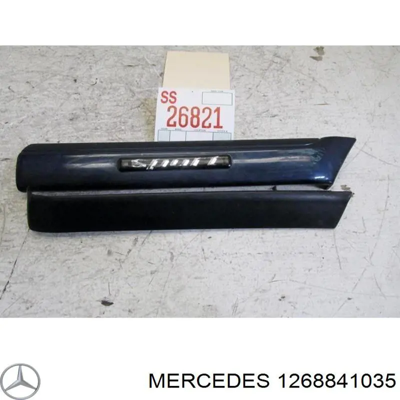 Compre A1268841035 Mercedes Guarda-barras esquerdo do pára-lama dianteiro
