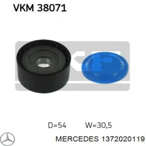 Rolo parasita da correia de transmissão Mercedes 1372020119 preço, a partir de 13,30 USD