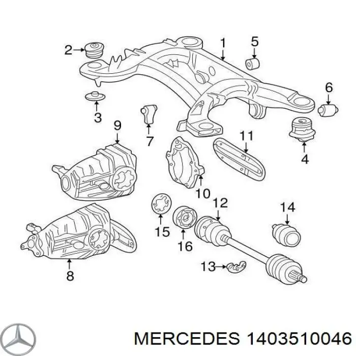 A1403510046 Mercedes 