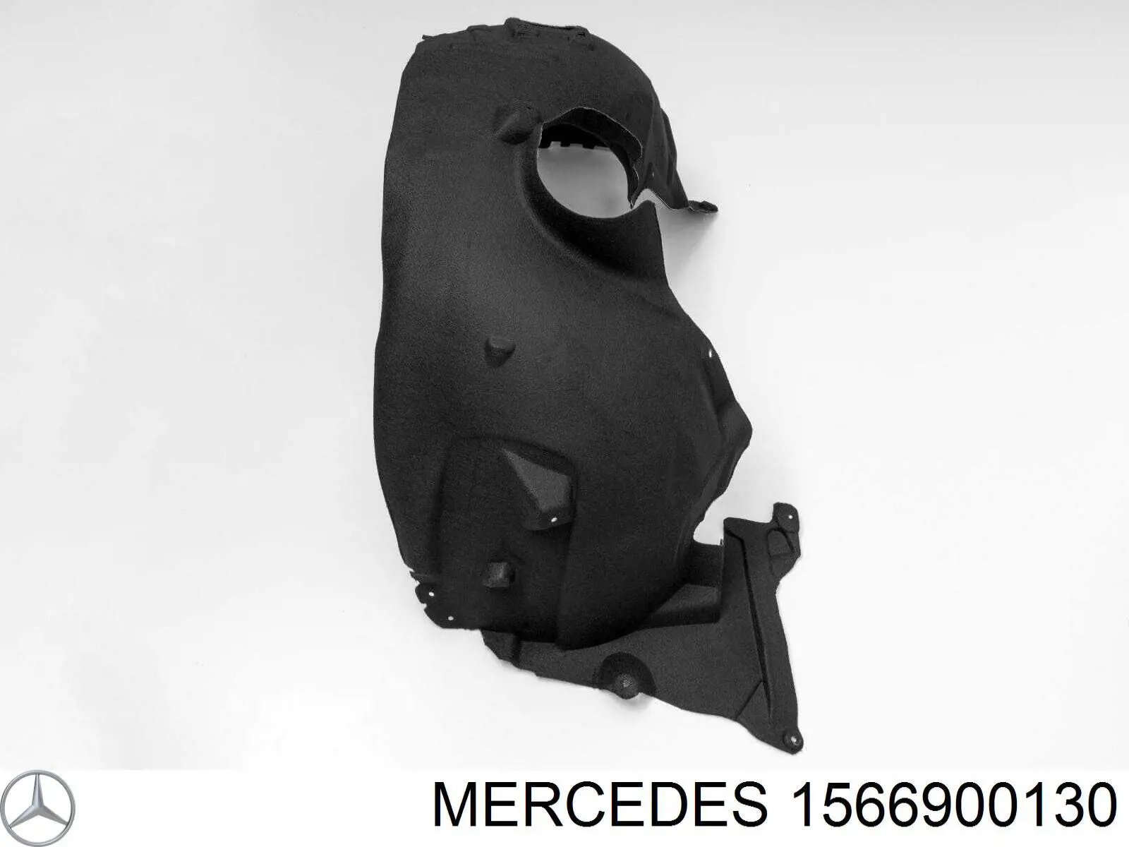 1566900130 Mercedes Guarda-barras esquerdo do pára-lama dianteiro