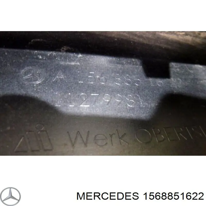 Compre 1568851622 Mercedes Placa sobreposta do pára-choque dianteiro