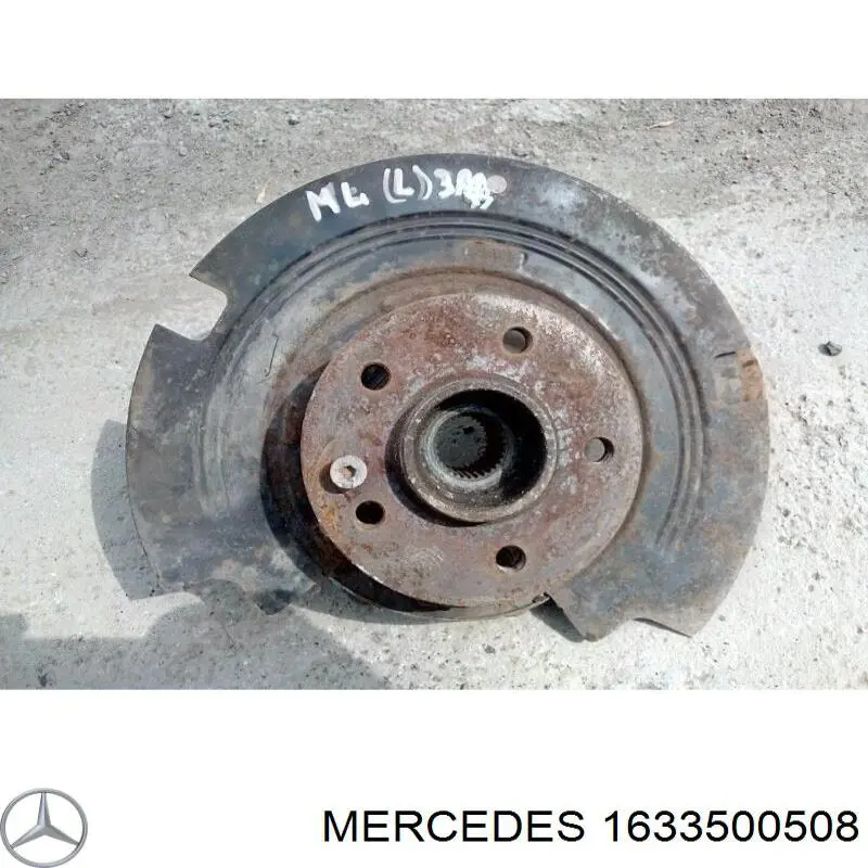 Pino moente (extremidade do eixo) traseiro esquerdo Mercedes 1633500508 preço, a partir de 121,09 USD