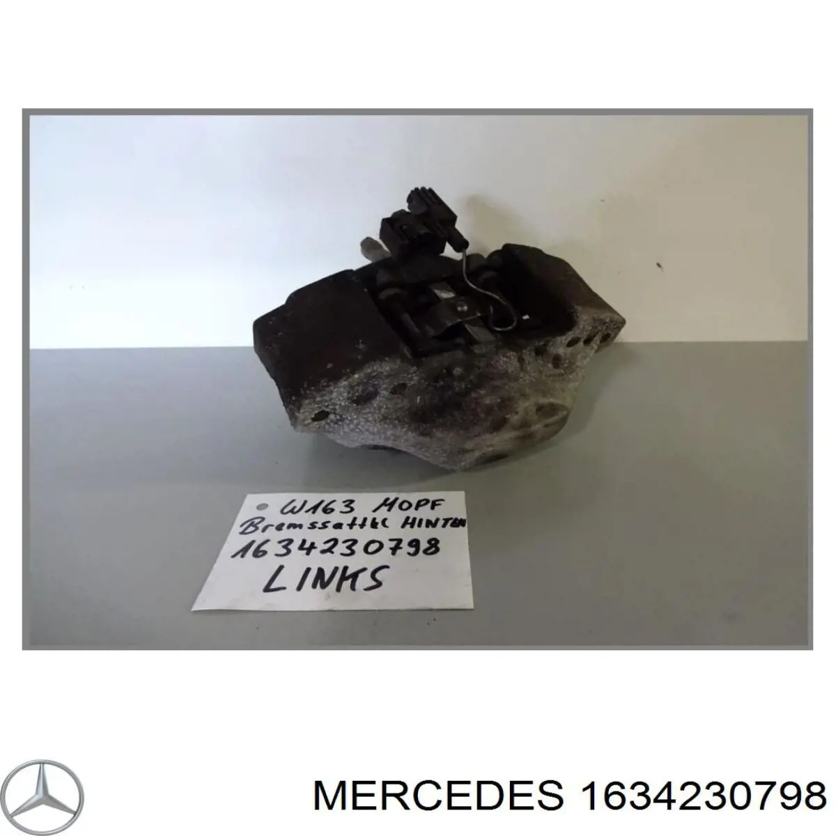 Compre 1634230798 Mercedes Suporte do freio traseiro esquerdo