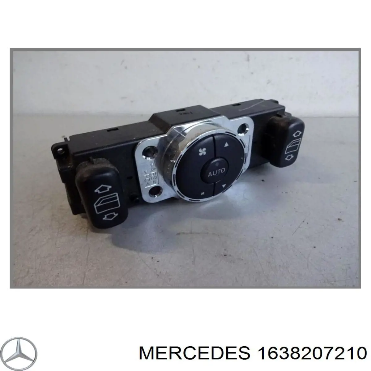 1638207210 Mercedes Botão de ativação de motor de acionamento de vidro de consola central