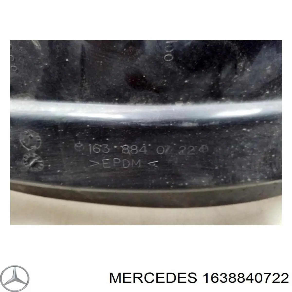 1638840722 Mercedes Guarda-barras esquerdo do pára-lama dianteiro