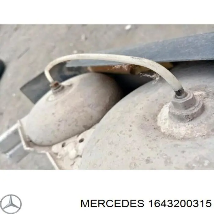 Tanque de recepção do sistema pneumático Mercedes 1643200315 preço, a partir de 172,26 USD