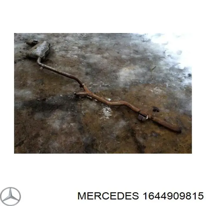 Compre A1644905015 Mercedes Silenciador, parte traseira