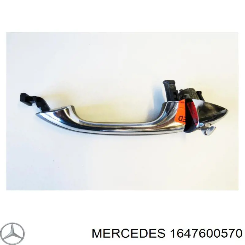 1647600570 Mercedes Maçaneta dianteira esquerda externa da porta