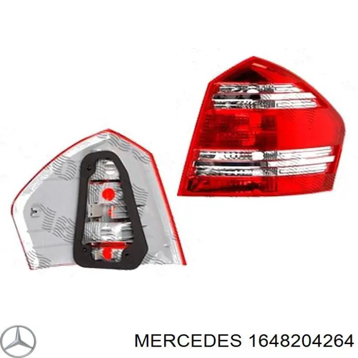 Lanterna traseira direita Mercedes A1648200664 preço, a partir de 115,83 USD