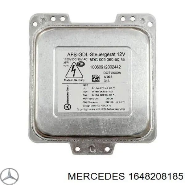 A1648701726 Mercedes Unidade de controlo de iluminação