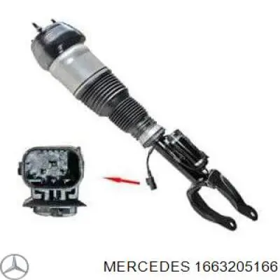 Amortecedor dianteiro esquerdo Mercedes 1663205166 preço, a partir de 282,98 USD