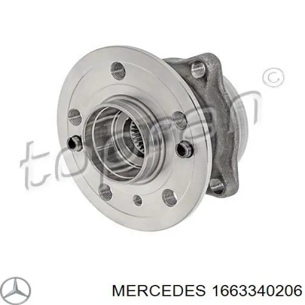 Cubo dianteiro Mercedes 1663340206 preço, a partir de 110,95 USD