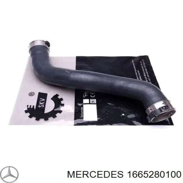 1665280100 Mercedes Mangueira (cano derivado) de intercooler