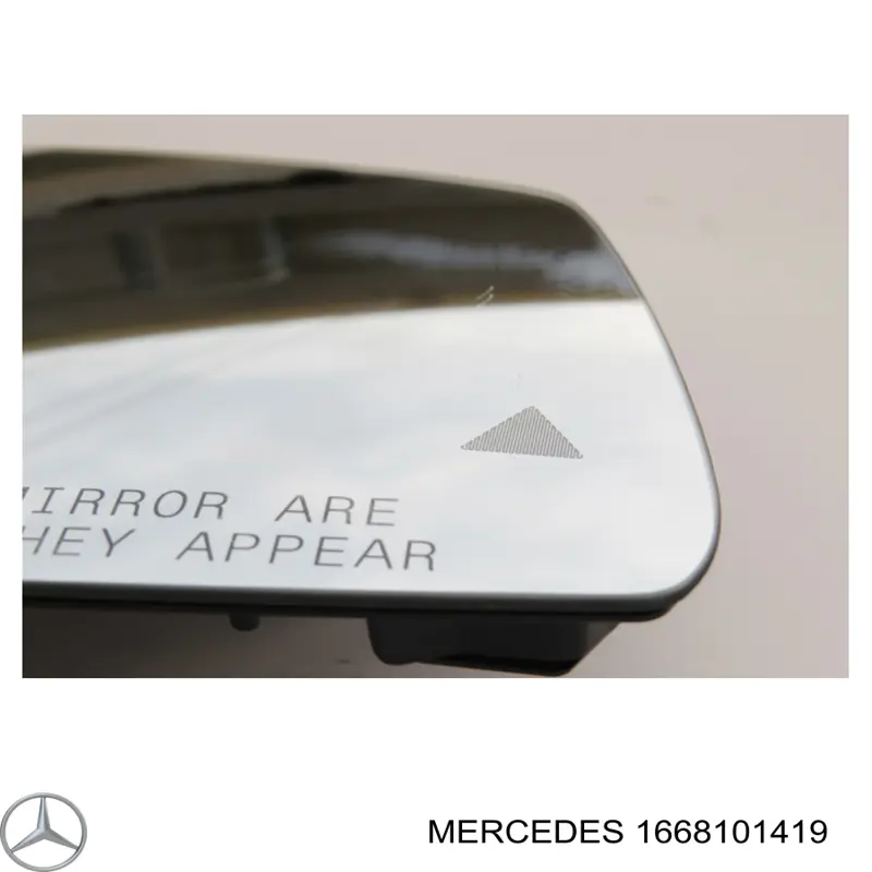 Elemento espelhado do espelho de retrovisão direito Mercedes 1668101419 preço, a partir de 305,57 USD