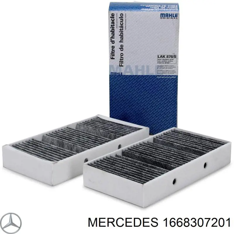 Compre 1668307201 Mercedes Filtro de salão