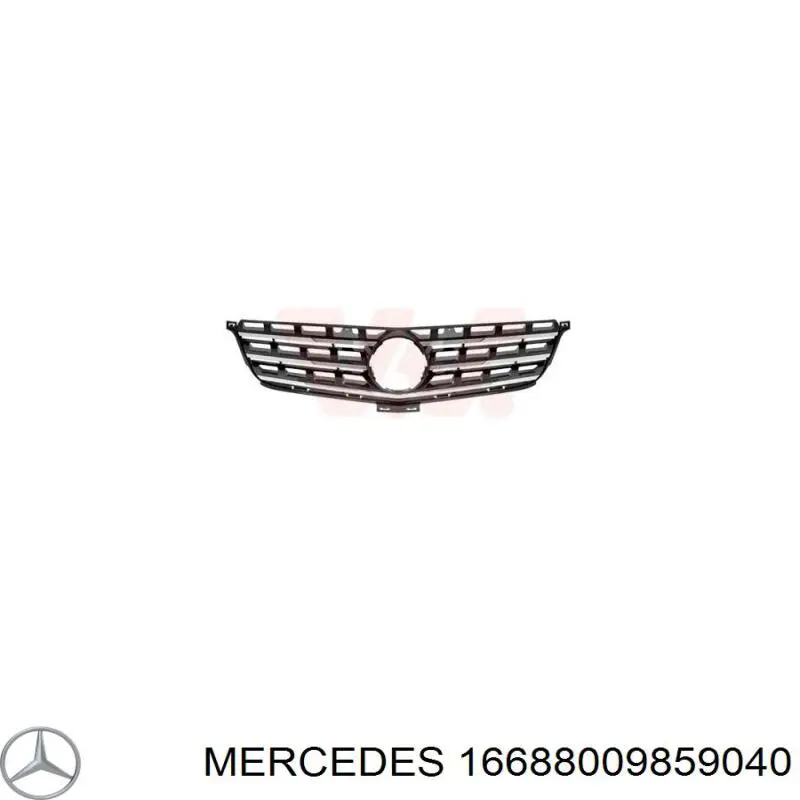 Compre A16688009859040 Mercedes Grelha do radiador