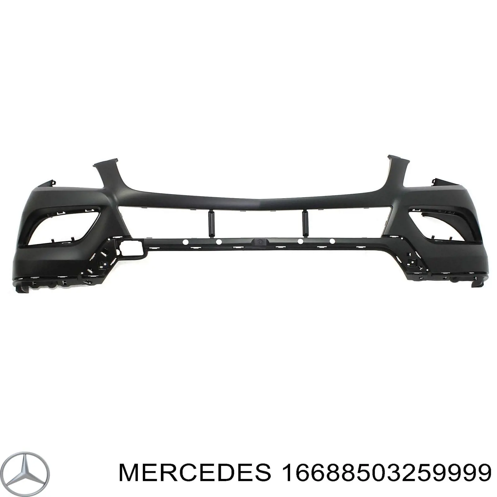 16688503259999 Mercedes Pára-choque traseiro, parte superior
