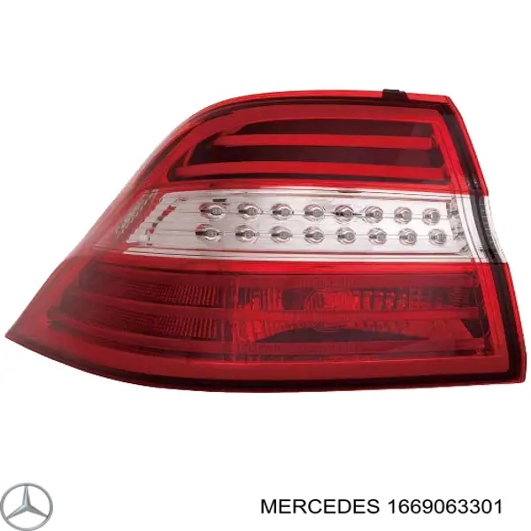 Lanterna traseira esquerda Mercedes 1669063301 preço, a partir de 258,67 USD