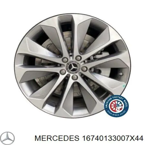 A16740133007X44 Mercedes Discos de roda de aleação ligeira (de aleação ligeira, de titânio)