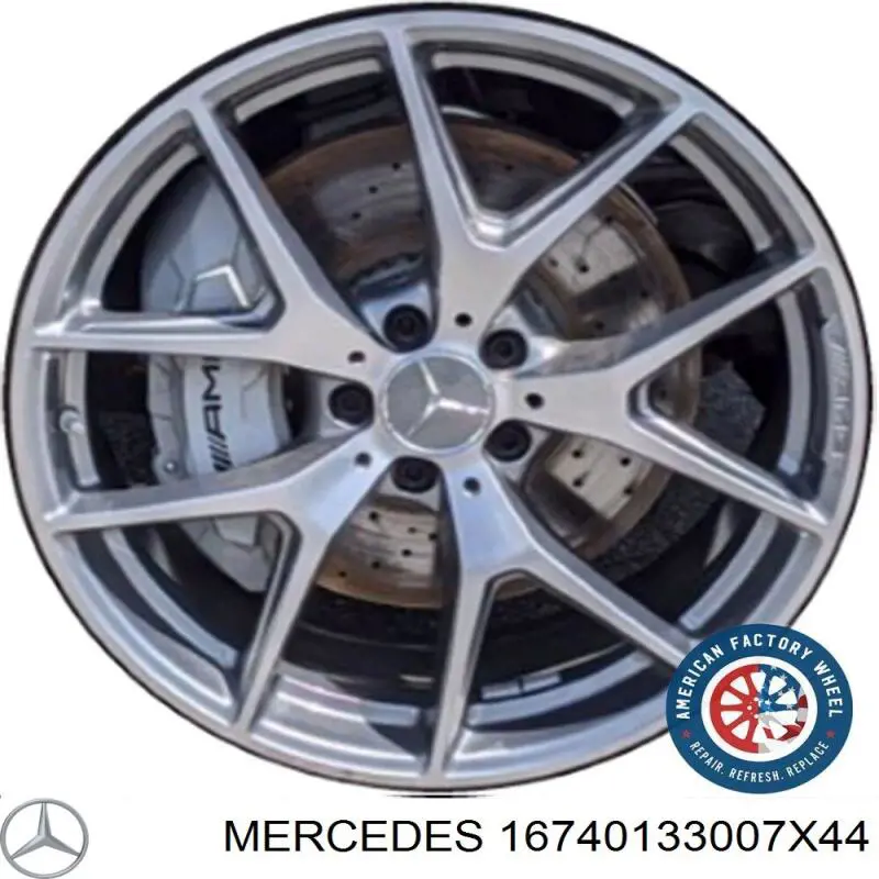 Compre A16740133007X44 Mercedes Discos de roda de aleação ligeira (de aleação ligeira, de titânio)