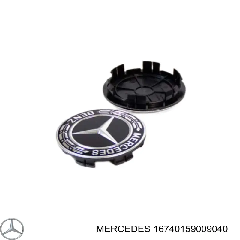 16740159009040 Mercedes Coberta de disco de roda