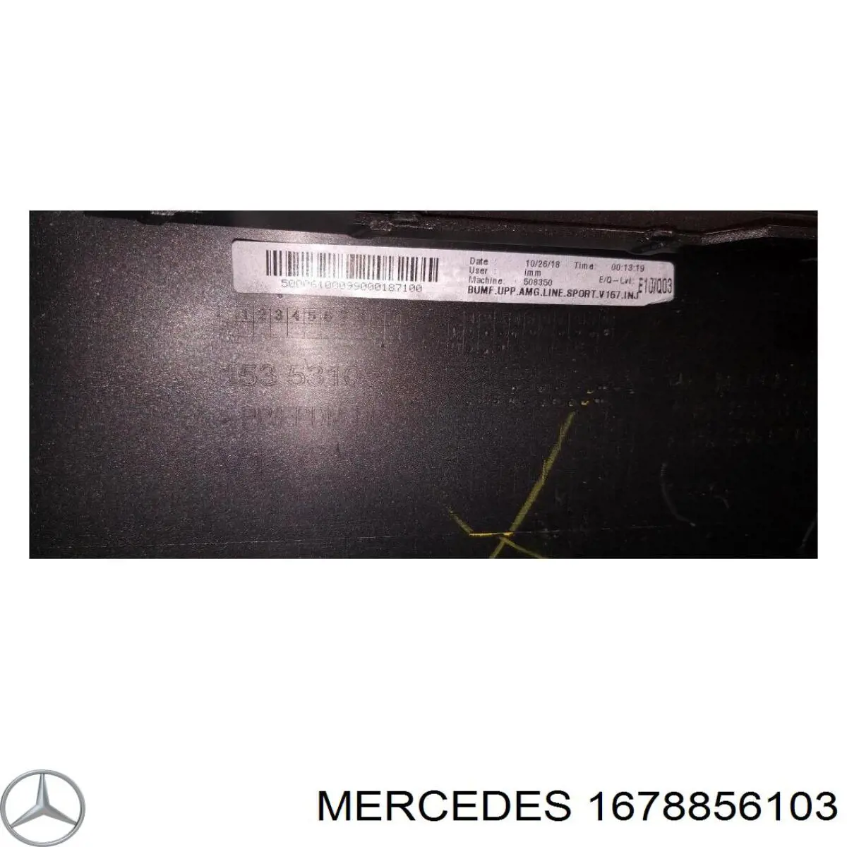 Compre 1678856103 Mercedes Tampão dianteira do pára-choque do gancho de reboque