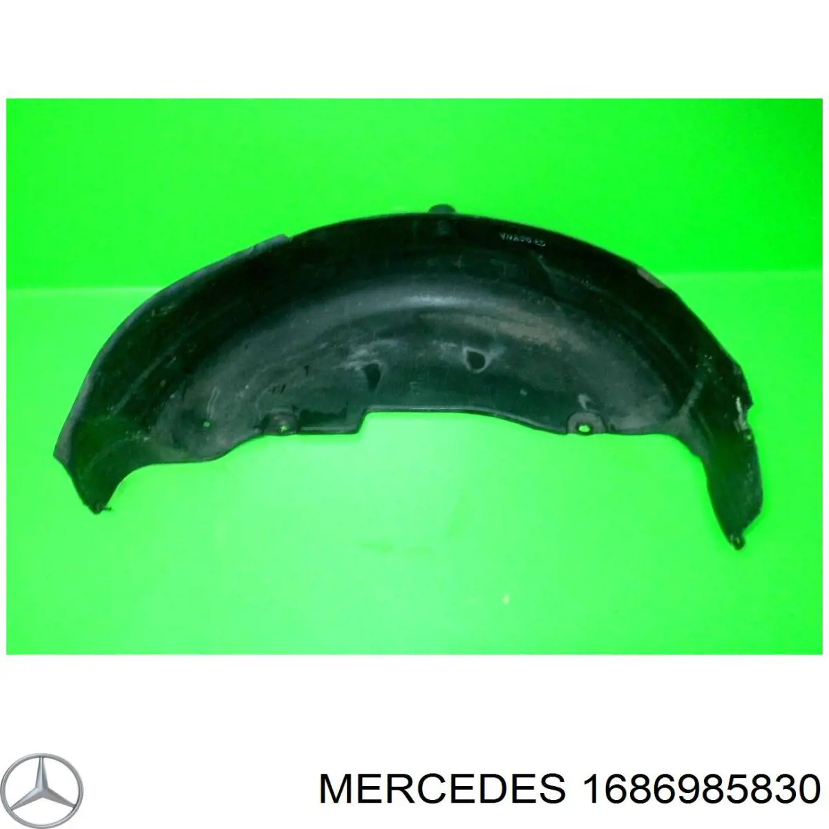 A1686985830 Mercedes Guarda-barras do pára-lama traseiro direito