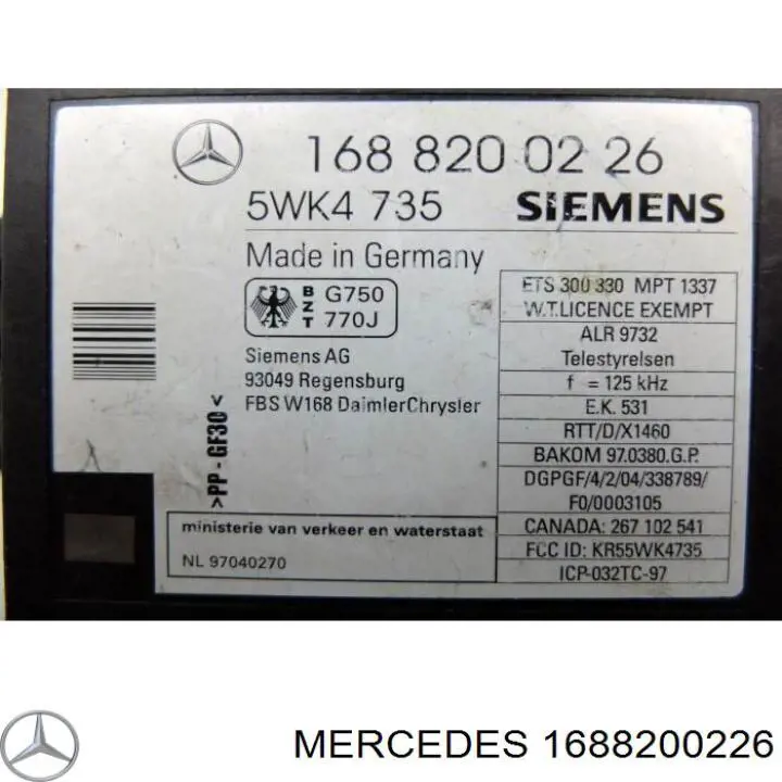 Lanterna traseira direita Mercedes 1688200226 preço, a partir de 55,97 USD