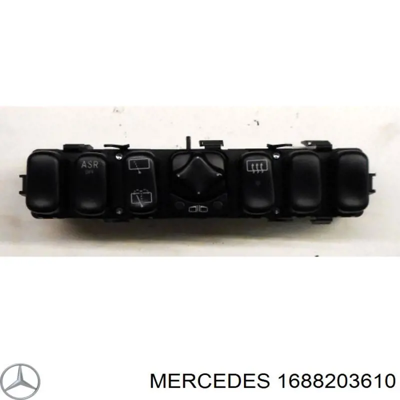 Bloco de botões do console central Mercedes 1688203610
