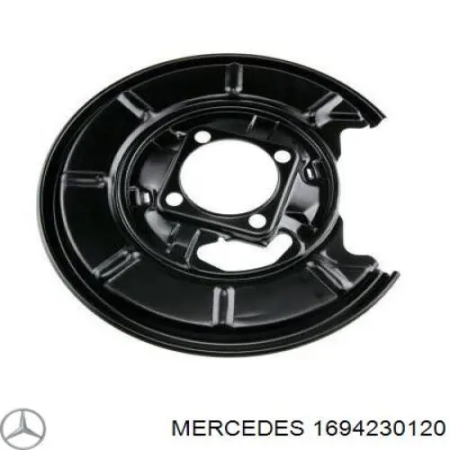 1694230120 Mercedes Proteção esquerda do freio de disco traseiro
