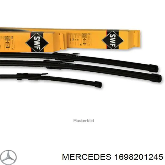 Limpa-pára-brisas do pára-brisas, kit de 2 un. Mercedes A1698201245 preço, a partir de  