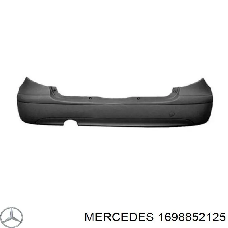 1698852125 Mercedes Pára-choque traseiro