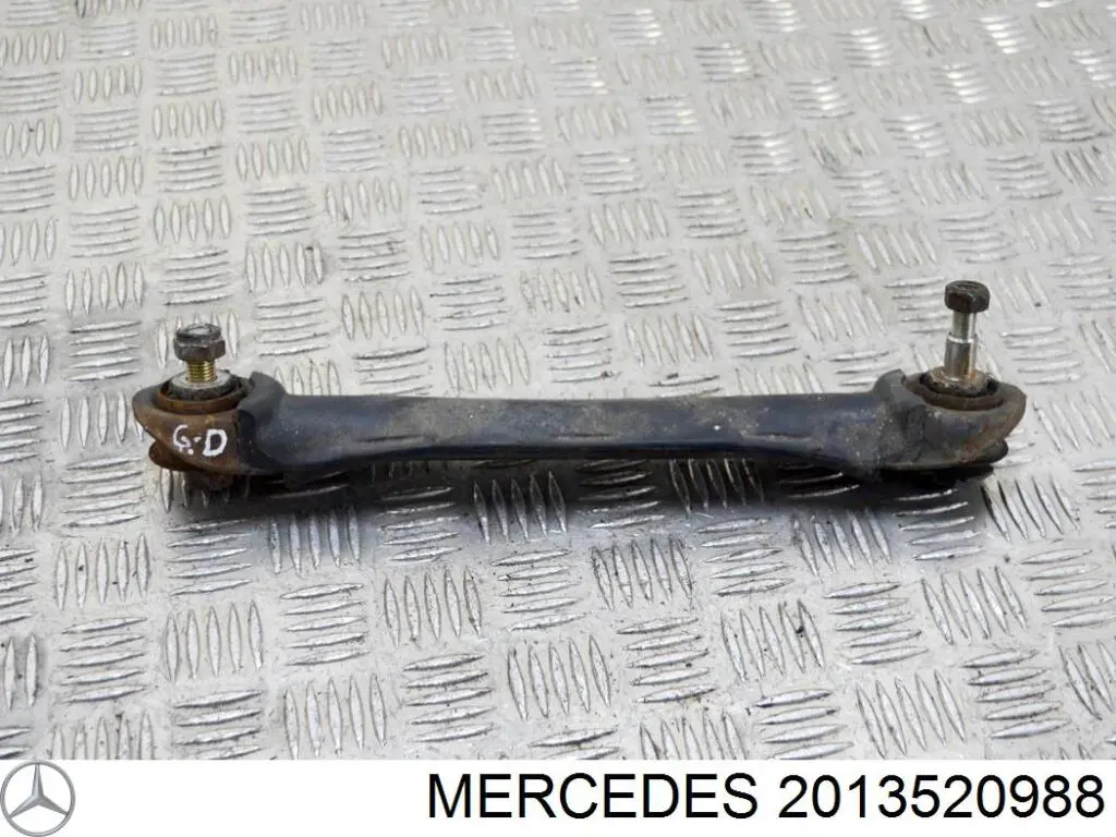 2013520988 Mercedes Proteção do braço inferior traseiro