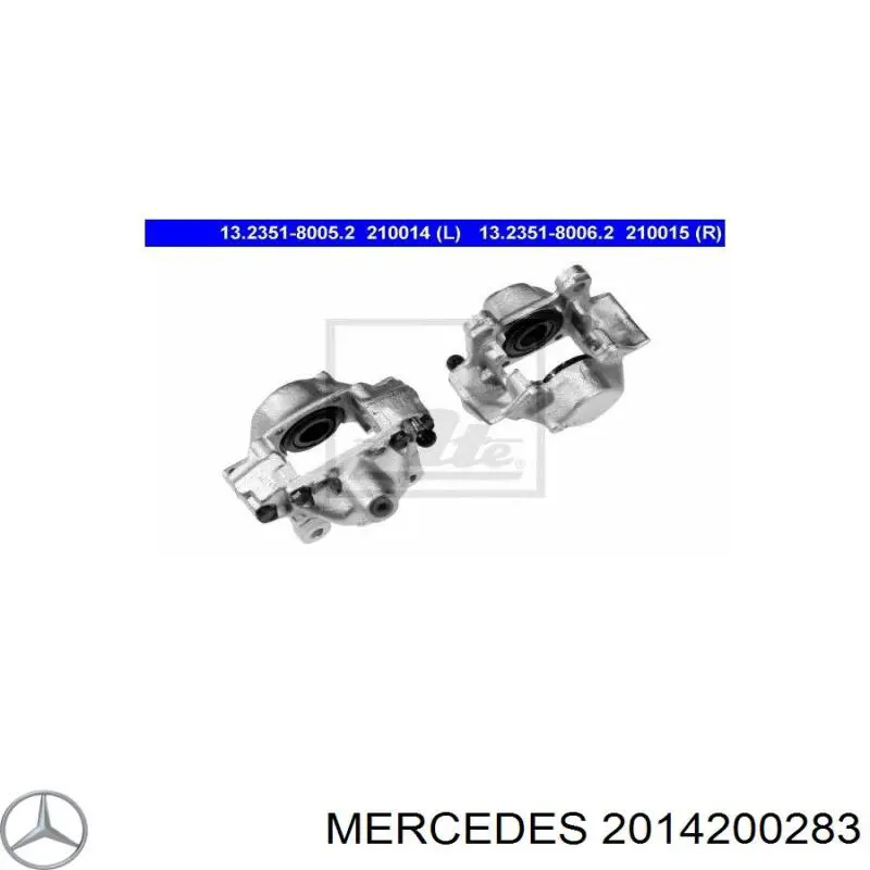 Compre A2014200283 Mercedes Suporte do freio traseiro esquerdo