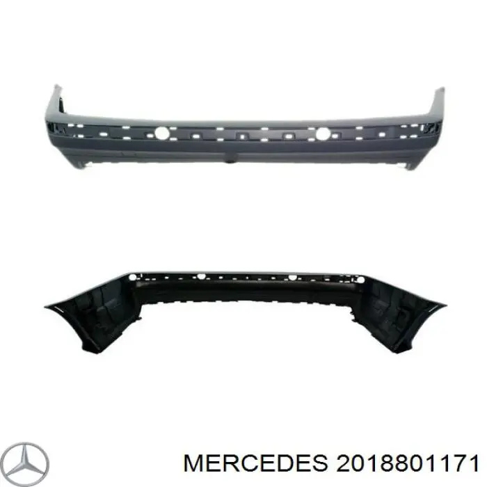 Compre A2018801171 Mercedes Pára-choque traseiro