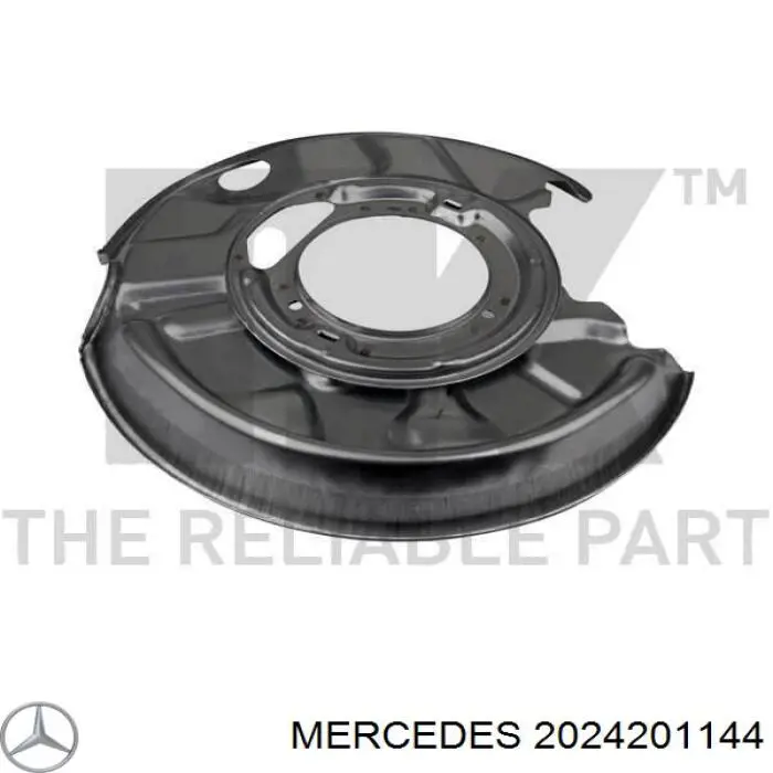 Compre 2024201144 Mercedes Proteção direita do freio de disco traseiro