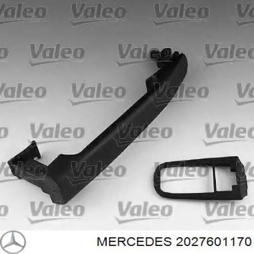 2027601170 Mercedes Maçaneta externa da porta dianteira