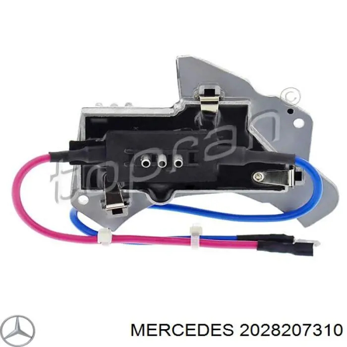 Resistor (resistência) de ventilador de forno (de aquecedor de salão) Mercedes 2028207310 preço, a partir de 76,62 USD