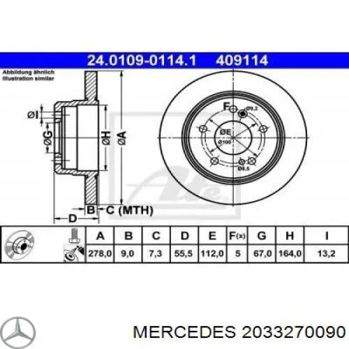 Compre 2033270090 Mercedes Bucha de suporte dianteiro de estabilizador