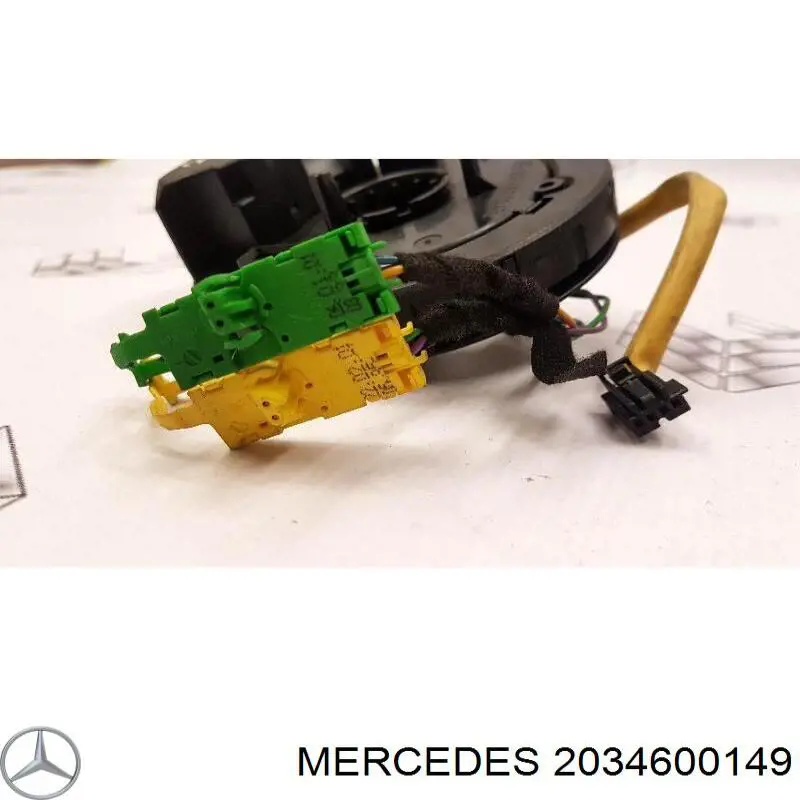 2034600149 Mercedes Anel AIRBAG de contato, cabo plano do volante