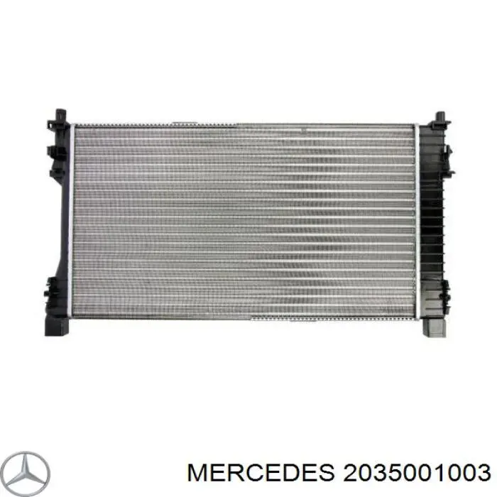 2035001003 Mercedes Radiador de esfriamento de motor